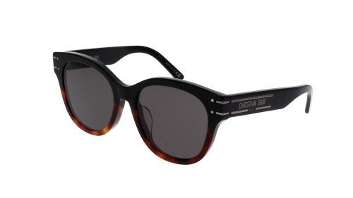 Dior DIORSIGNATURE B6F - 18A0 A - 55 Lunettes de soleil Noir, Havane Coussin arrondi