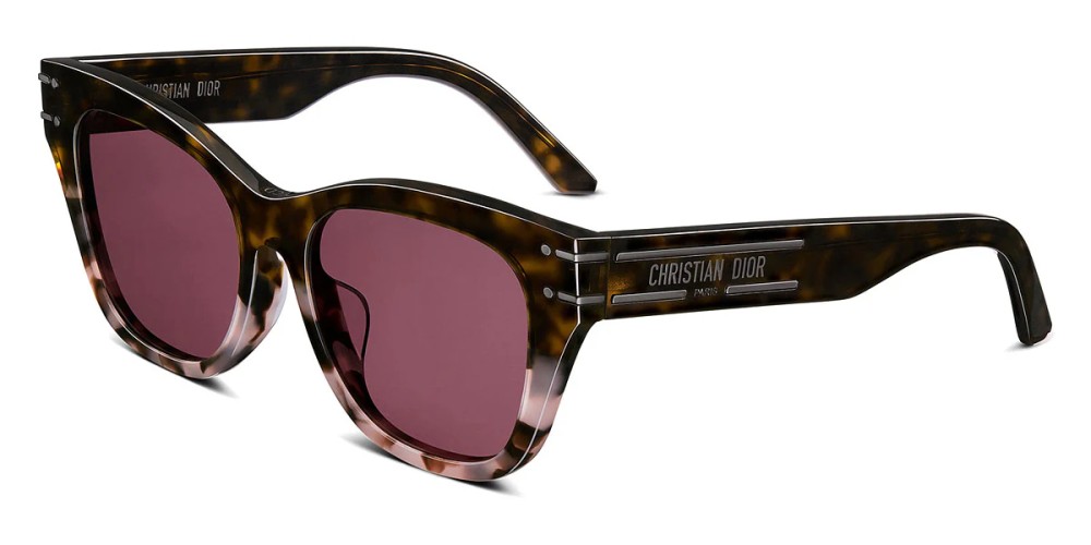 Dior DIORSIGNATURE B6F - 25D0 A - 55 Lunettes de soleil Havane Coussin arrondi