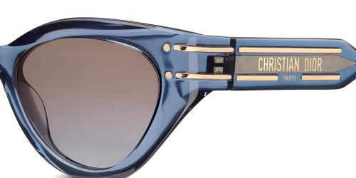 Dior DIORSIGNATURE B7I - 30F2 O - 52 Lunettes de soleil Bleu, Transparent Œil de chat