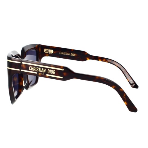 Dior DIORSIGNATURE S10F - 20B0 A - 55 Lunettes de soleil Havane Angulaire