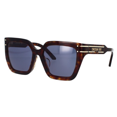Dior DIORSIGNATURE S10F - 20B0 A - 55 Lunettes de soleil Havane Angulaire