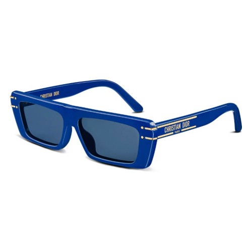 Dior DIORSIGNATURE S2U - 30B0 A - 54 Lunettes de soleil Bleu Angulaire