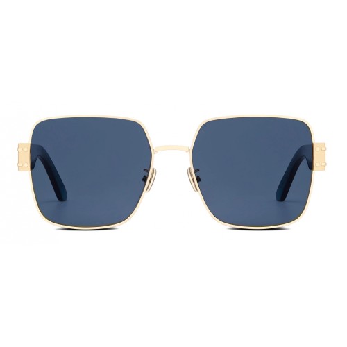 Dior DIORSIGNATURE S4U - B0B0 - 60 Lunettes de soleil Or, Bleu Angulaire
