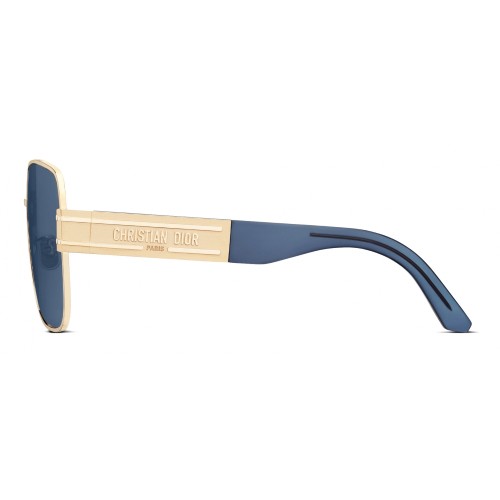 Dior DIORSIGNATURE S4U - B0B0 - 60 Lunettes de soleil Or, Bleu Angulaire