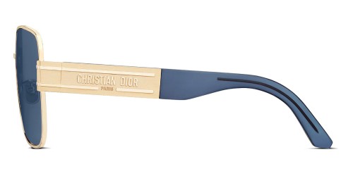 Dior DIORSIGNATURE S5U - B0B0 A - 60 Lunettes de soleil Or, Bleu Angulaire