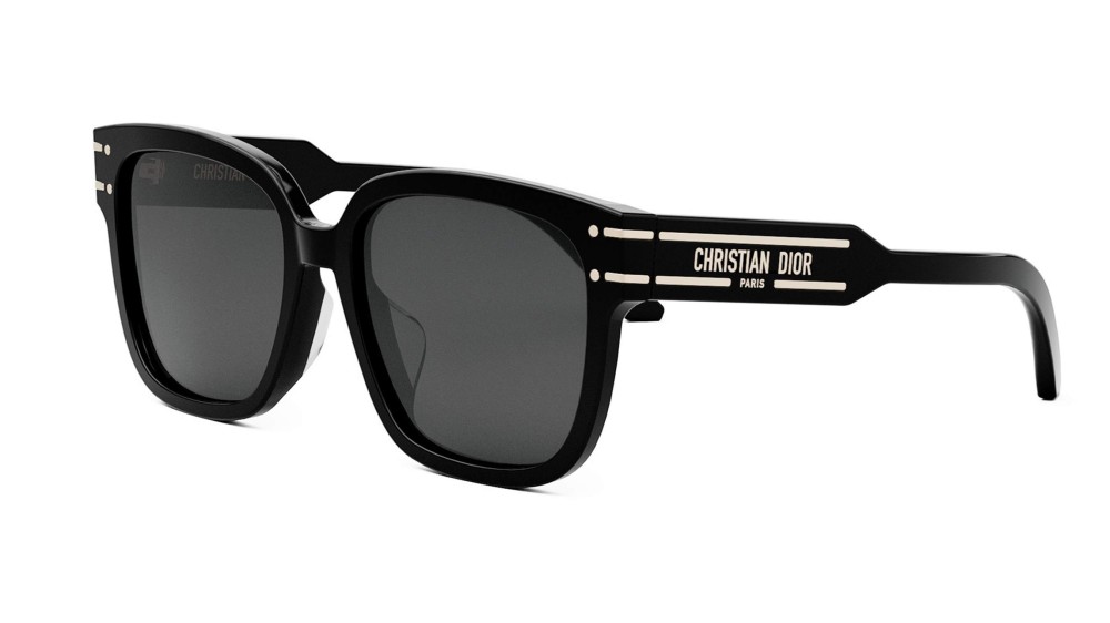 Dior DIORSIGNATURE S7F - 10A0 A - 58 Lunettes de soleil Noir Angulaire