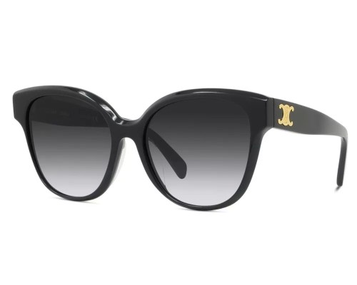Celine CL40204F - 01W - 58 Lunettes de soleil Black Pillow (Rounded)