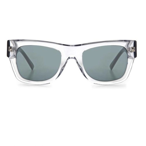 Jimmy Choo DUDE/S - KB7T4 - 52 Lunettes de soleil Transparent, Noir Angulaire