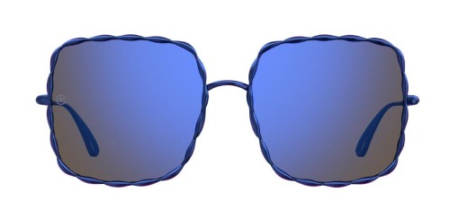 Elie Saab ES003/S - PJP QQ - 56 Lunettes de soleil Bleu Angulaire