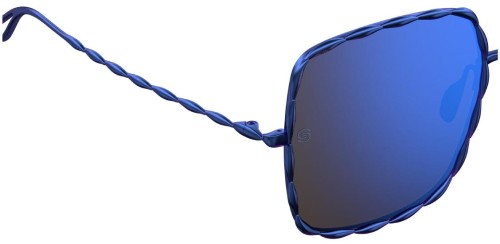 Elie Saab ES003/S - PJP QQ - 56 Lunettes de soleil Bleu Angulaire