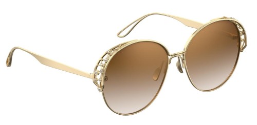 Elie Saab ES006/S - 01Q VU - 58 Lunettes de soleil Or Rond