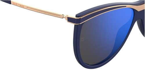 Elie Saab ES024/GS - PJP QQ - 61 Lunettes de soleil Or, Bleu Coussin arrondi