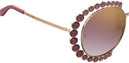 Elie Saab ES025/G/S - NOA VT - 57 Lunettes de soleil Or, Rose Rond