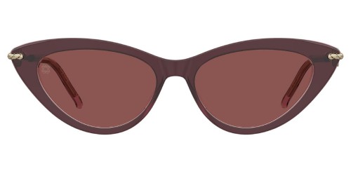 Elie Saab ES084/S - 0T5 4S - 54 Lunettes de soleil Bordeaux, Or Œil de chat