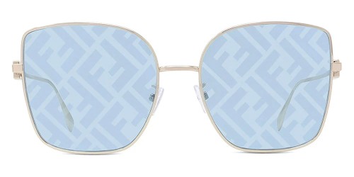 Fendi FE40013U - 32V - 59 Lunettes de soleil Or Angulaire