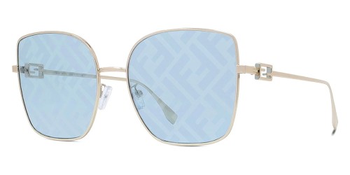 Fendi FE40013U - 32V - 59 Lunettes de soleil Or Angulaire