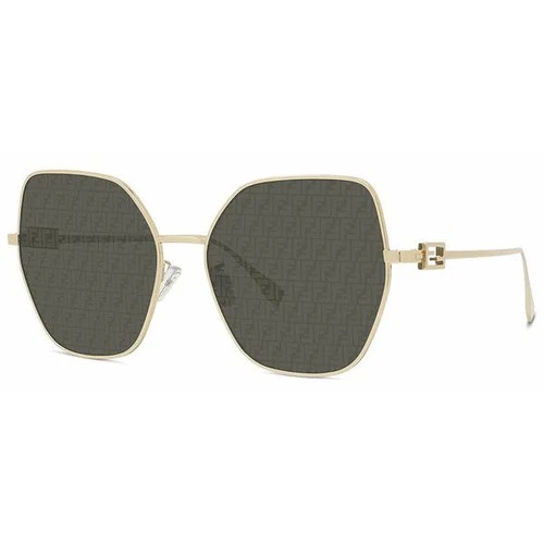 Fendi FE40033U - 10C - 59 Lunettes de soleil Or Papillon