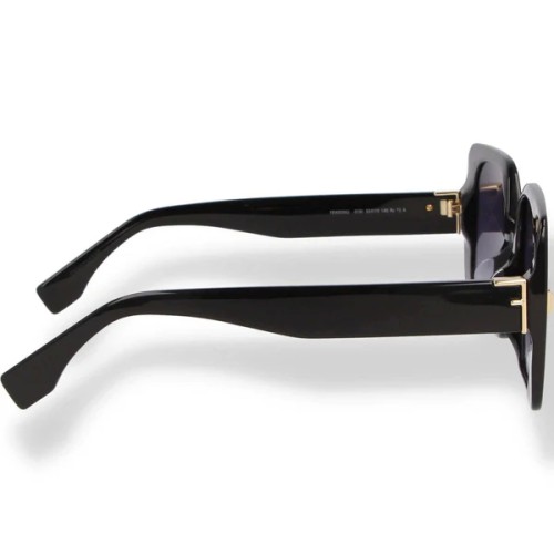 Fendi FE40036U - 01W - 53 Lunettes de soleil Noir Angulaire