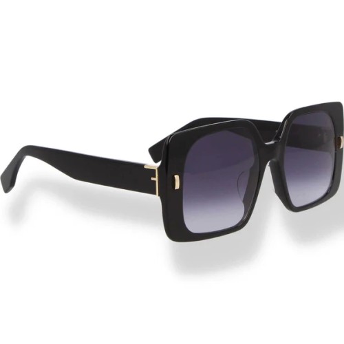 Fendi FE40036U - 01W - 53 Lunettes de soleil Noir Angulaire