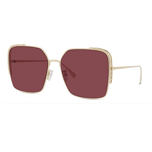 Fendi FE40038U - 10S - 59 Lunettes de soleil Or Œil de chat