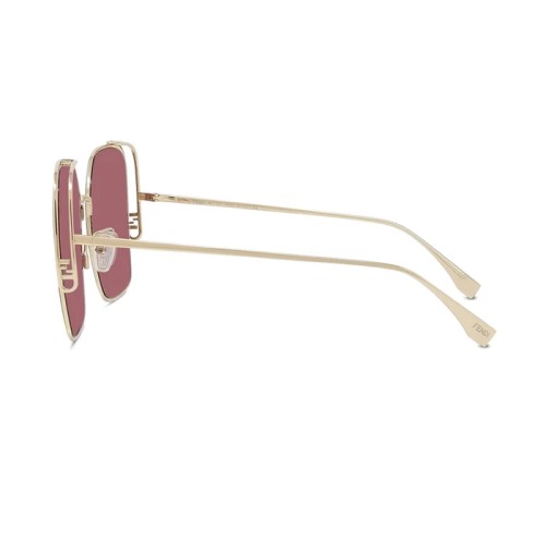 Fendi FE40038U - 10S - 59 Lunettes de soleil Or Œil de chat