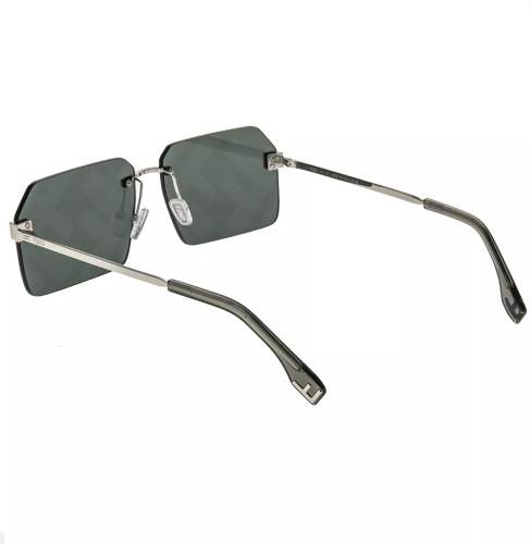 Fendi FE40043U - 16C - 59 Lunettes de soleil Argent Angulaire