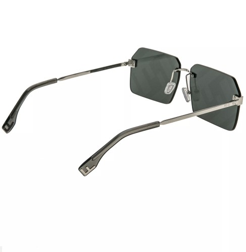 Fendi FE40043U - 16C - 59 Lunettes de soleil Argent Angulaire