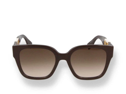 Fendi FE40063I - 50F - 54 Lunettes de soleil Marron Angulaire