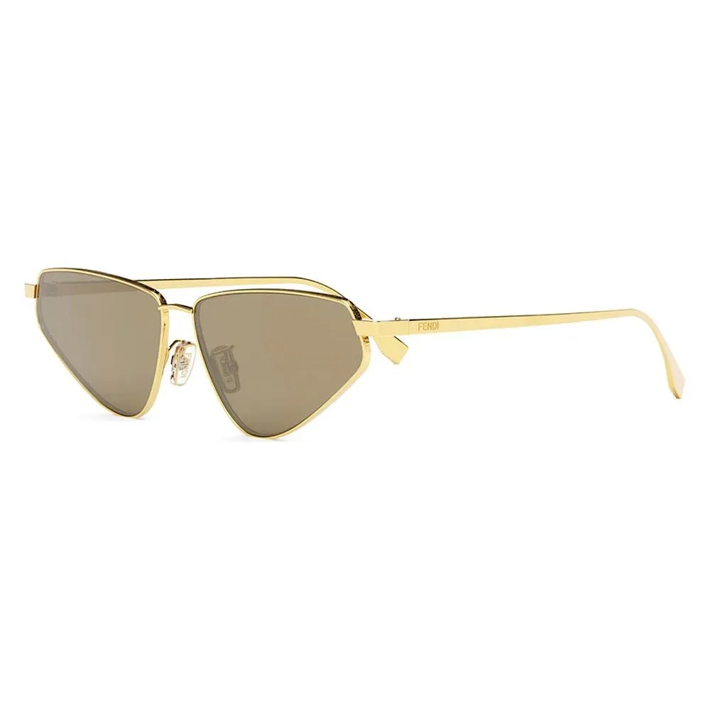 Fendi FE40068U - 30E - 60 Lunettes de soleil Or Œil de chat