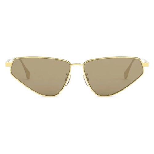 Fendi FE40068U - 30E - 60 Lunettes de soleil Or Œil de chat