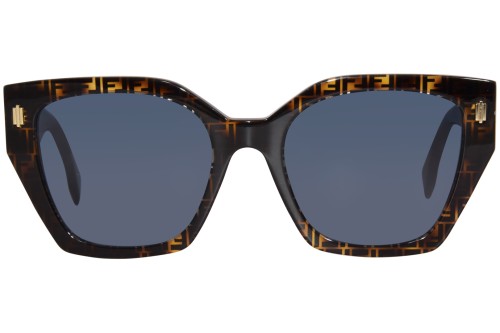 Fendi FE40070I - 55A - 54 Lunettes de soleil Havane Œil de chat