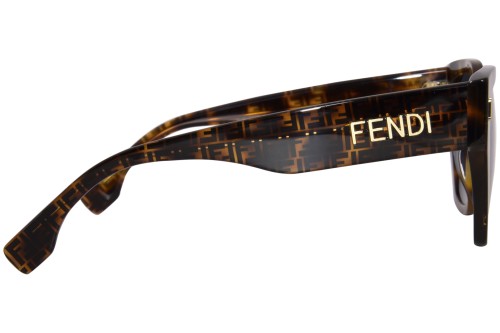 Fendi FE40070I - 55A - 54 Lunettes de soleil Havane Œil de chat