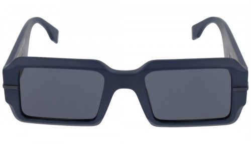 Fendi FE40073U - 90V - 52 Lunettes de soleil Bleu Angulaire