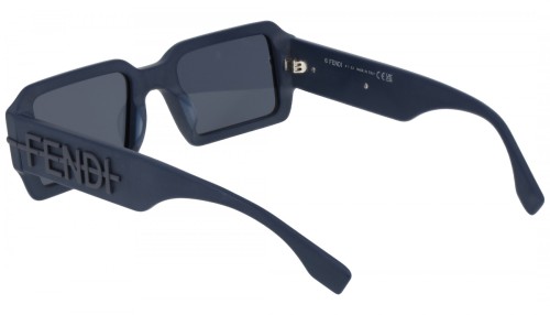 Fendi FE40073U - 90V - 52 Lunettes de soleil Bleu Angulaire