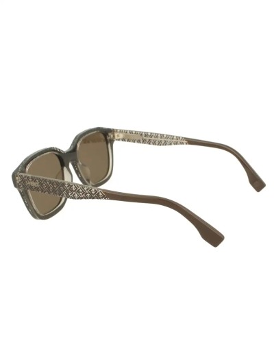 Fendi FE40077I - 50E - 51 Lunettes de soleil Marron, Blanc, À motifs Angulaire