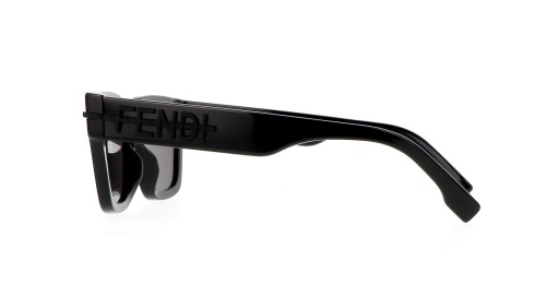 Fendi FE40078I - 01A - 51 Lunettes de soleil Noir Angulaire