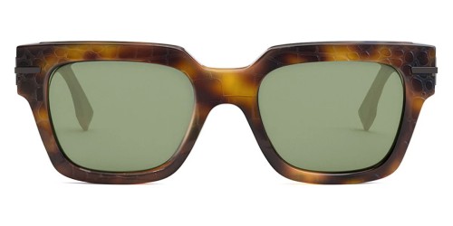 Fendi FE40078I - 52N - 51 Lunettes de soleil Havane Angulaire