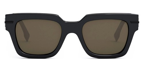 Fendi FE40078I - 90J - 51 Lunettes de soleil Noir Angulaire