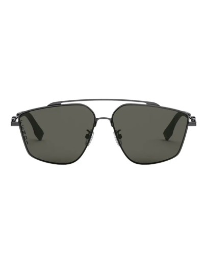 Fendi FE40079U - 12A - 58 Lunettes de soleil Noir Pilote (Aviateur)