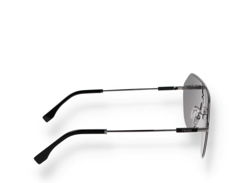 Fendi FE40080U - 12C - 65 Lunettes de soleil Argent Pilote (Aviateur)