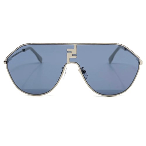 Fendi FE40080U - 16V - 65 Lunettes de soleil Argent Pilote (Aviateur)
