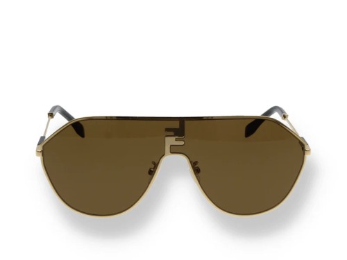 Fendi FE40080U - 30E - 65 Lunettes de soleil Or Pilote (Aviateur)