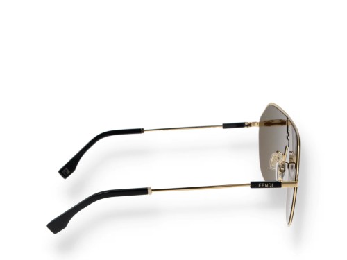 Fendi FE40080U - 30E - 65 Lunettes de soleil Or Pilote (Aviateur)