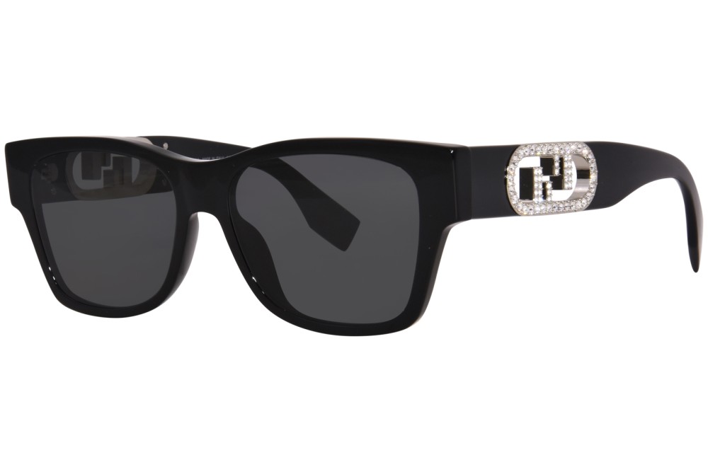 Fendi FE40081I - 01A - 54 Lunettes de soleil Noir Angulaire