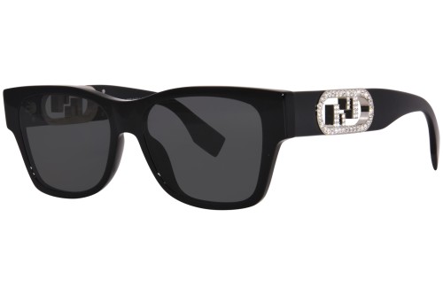 Fendi FE40081I - 01A - 54 Lunettes de soleil Noir Angulaire