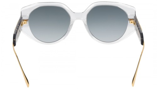 Fendi FE40083U - 20W - 54 Lunettes de soleil Transparent, Or Rond