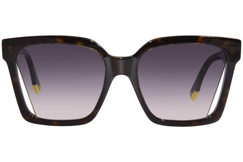 Fendi FE40085I - 52B - 55 Lunettes de soleil Havane Angulaire