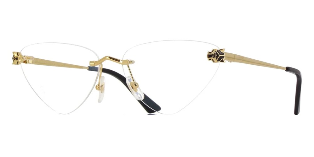 Cartier CT0448O - 001 - 60 Cadres optiques Or, Noir Spécial