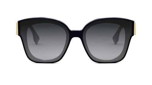 Fendi FE40098I - 90B - 63 Lunettes de soleil Blue Pillow (Rounded)