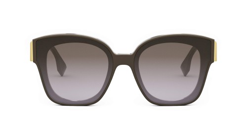 Fendi FE40098I - 48F - 63 Lunettes de soleil Brown Pillow (Rounded)